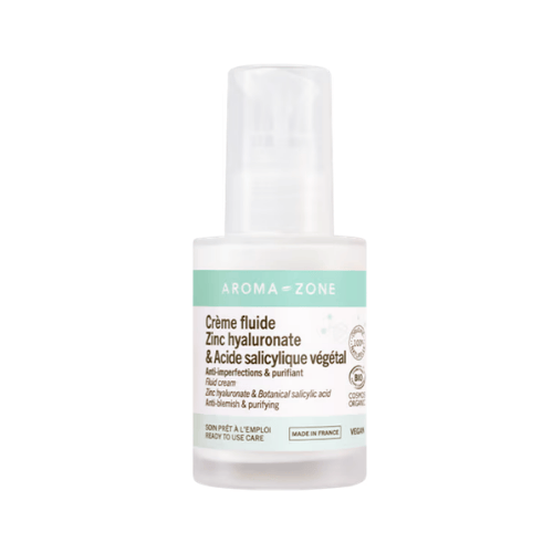 Aromazone créme fluide zinc hyaluronate 