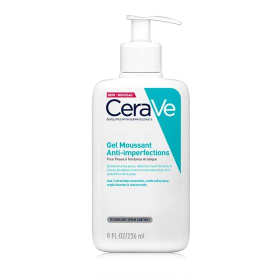 Cerave gel moussant anti-imperfections 