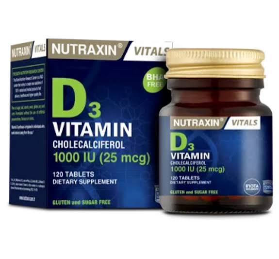 Nutraxin vitamine d3 1000 120 cp 