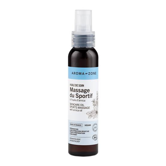 Aromazone huile de soin massage du sportif 
