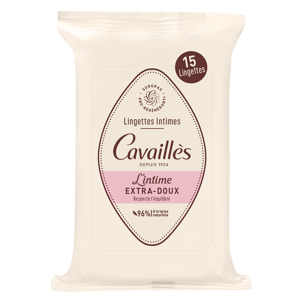 Lingettes rogé cavailles extra doux