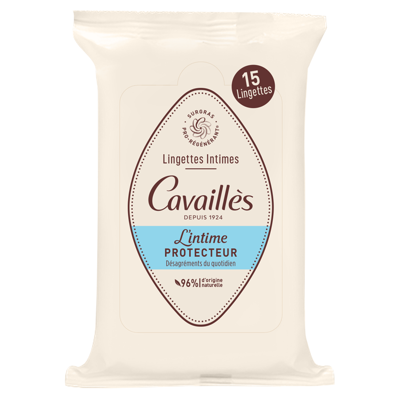 Lingettes rogé cavailles intime protecteur